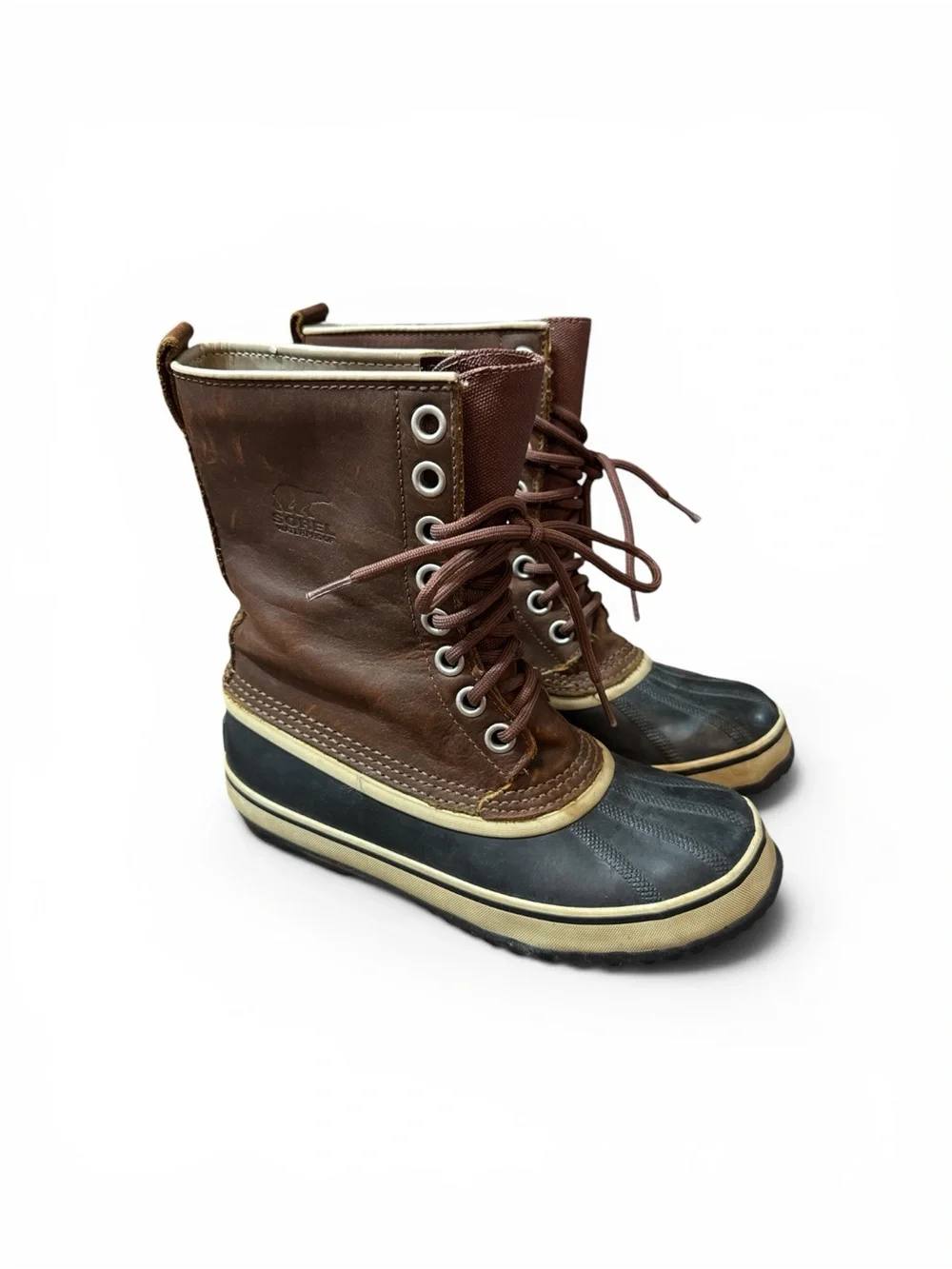 Sorel 1964 Premium Waterproof Leather Lined Duck Boots Womens Size 7